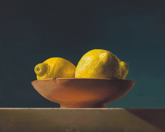 Still Life with lemons by Marco Gasparri